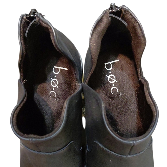NEW B.O.C Lucy Black Ankle Boot Cut Out Western Booties Size 6 - Picture 10 of 11